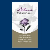 Wellness, Spa & Beauty Services Business Card business cards
