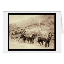 Wells Fargo Deadwood Treasure Wagon SD 1890 Card