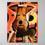 Welsh/ Airedale Terrier  dk_2005aug8d Print