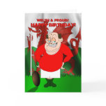 Welsh and Proud Rugby Birthday Card