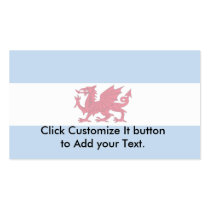 Welsh Colony In Patagonia, Argentina flag Business Card