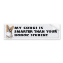 Welsh Corgi 1 Honor bumpersticker