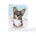 Welsh Corgi 2 Christmas card