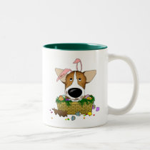 Welsh Corgi Happy Easter Mug mugs