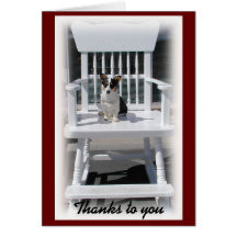 Welsh Corgi Thank You Note Card