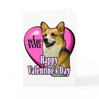 Welsh Corgi Valentine's Day Gifts card