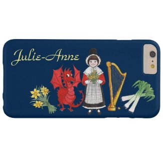 Welsh Costume and Emblems Blue iPhone 6 Plus Case