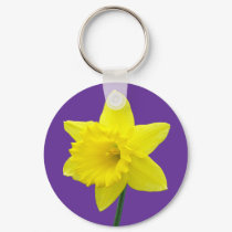 Welsh Daffodil - II keychains by artberry Welsh Daffodil - II keychains