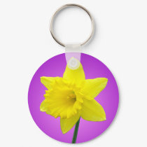 Welsh Daffodil - III keychains by artberry Welsh Daffodil - III keychains