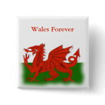 Welsh Dragon Button