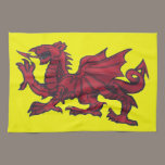 Welsh dragon kitchen towels kitchen towels