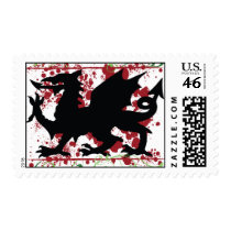 Welsh Dragon Postage Stamps