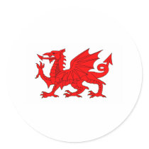 Welsh Dragon stickers by VanityBarn Welsh Dragon stickers
