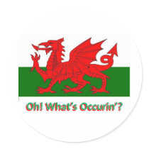 welsh dragon stickers