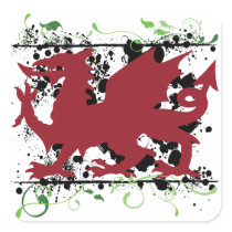 Welsh Dragon Stickers