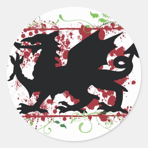 Welsh Dragon Stickers Zazzle