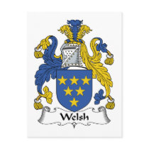 Welsh Family Crest postcards