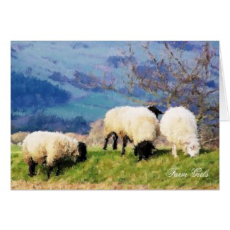 WELSH FARM GIRLS UK card