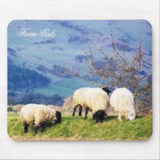 WELSH FARM GIRLS UK mousepad