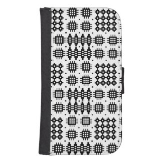 Welsh Faux Tapestry Black and White Wallet Case Phone Wallet Case