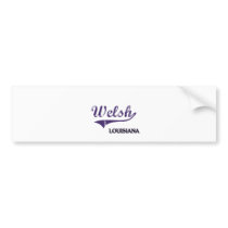 Welsh Louisiana City Classic Bumper Stickers