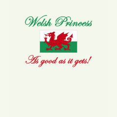welsh princess t-shirts