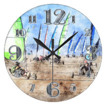 Welsh Sand Yachting Competition Wall Clock
