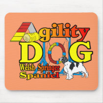 Welsh Springer Spaniel Agility Gifts mousepads