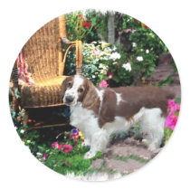 Welsh Springer Spaniel Art Gifts stickers by DogsByDezign Welsh Springer Spaniel Art Gifts stickers