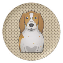 Welsh Springer Spaniel Cartoon Plate
