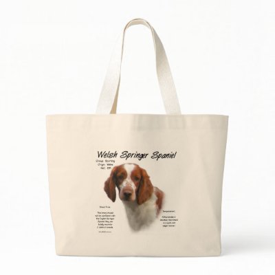 Welsh Springer Spaniel History Design Bag from Zazzle. Welsh Springer Spaniel History Design Bag from Zazzle.