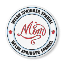 WELSH SPRINGER SPANIEL mom magnets by cartoondogs WELSH SPRINGER SPANIEL mom magnets