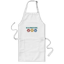 WELSH SPRINGER SPANIEL Mom Paw Print 1 aprons by poochloverstuff WELSH SPRINGER SPANIEL Mom Paw Print 1 aprons