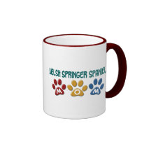 WELSH SPRINGER SPANIEL Mom Paw Print 1 Coffee Mug