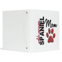 Welsh Springer Spaniel Mom Paw Print 2 3 Ring Binder