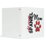 Welsh Springer Spaniel Mom Paw Print 2 3 Ring Binder
