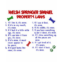 WELSH SPRINGER SPANIEL Property Laws 2 t-shirts by poochloverstuff WELSH SPRINGER SPANIEL Property Laws 2 t-shirts
