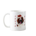 Welsh Springer Spaniel Santa Paws mugs