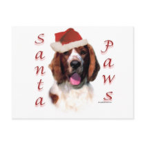 Welsh Springer Spaniel Santa Paws postcards
