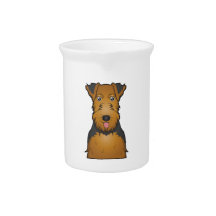 Welsh Terrier Cartoon Beverage Pitchers