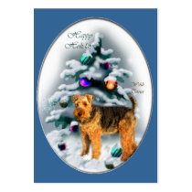 Welsh Terrier Christmas Gifts Business Card Template