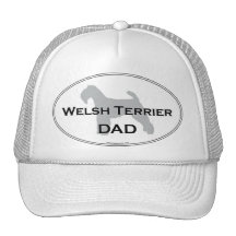 Welsh Terrier Dad Trucker Hats
