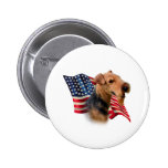 Welsh Terrier Flag Button