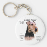 Welsh Terrier History Design Key Chains