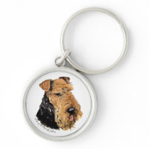 Welsh Terrier Portrait Key Chains