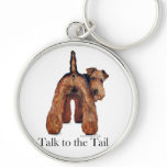 Welsh Terrier Tail Key Chains