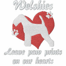 Welsh Terriers Leave Paw Prints Embroidered Polo