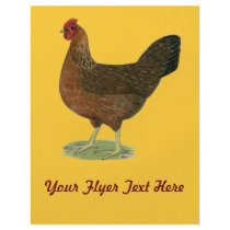 Welsummer Hen Personalized Flyer