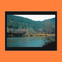 Wenatchee River, Leavenworth WA Mini Print postcards