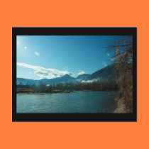 Wenatchee River, Leavenworth WA Mini Print postcards